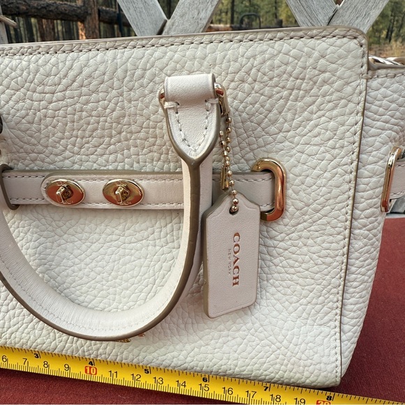 EUC Coach Leather Mini Blake Carryall in Chalk (Cream/White) - Picture 5 of 10
